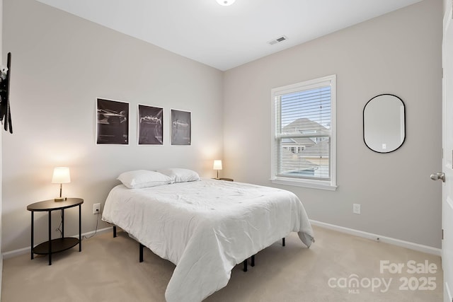 bedroom with carpet floors