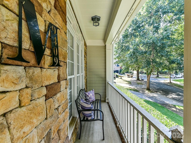 balcony with a porch