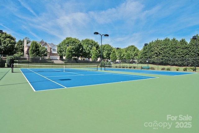 view of tennis court