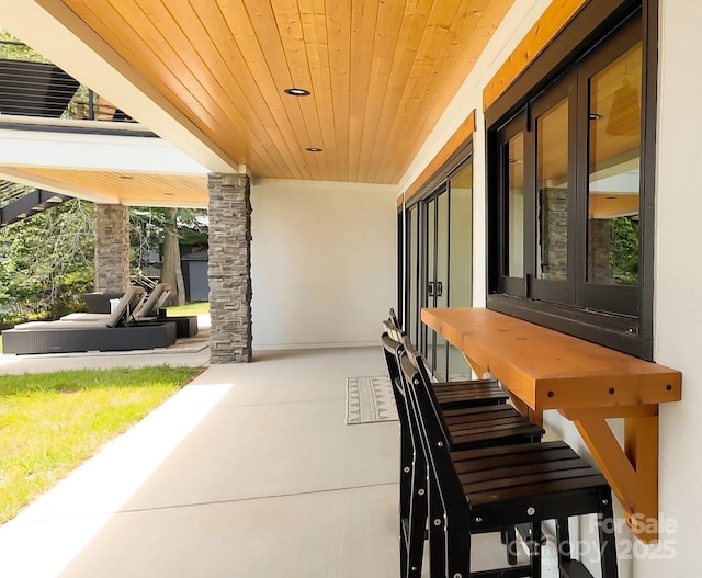 180 Willow Point Rd, Troutman, NC 28166 - view of patio / terrace with french doors