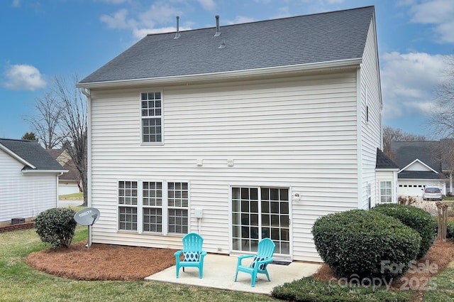 rear view of property with a patio