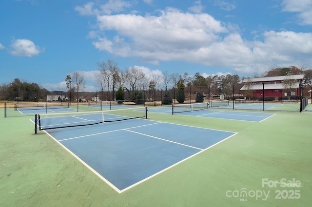 view of tennis court