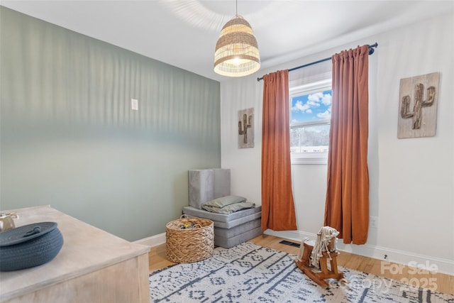 interior space featuring light hardwood / wood-style floors