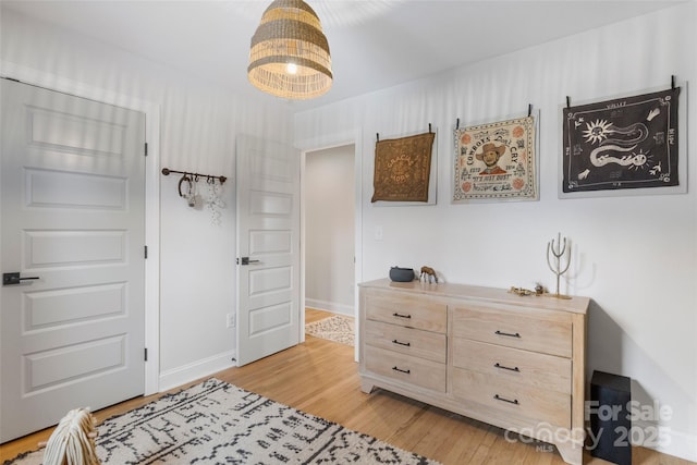 interior space featuring light hardwood / wood-style floors