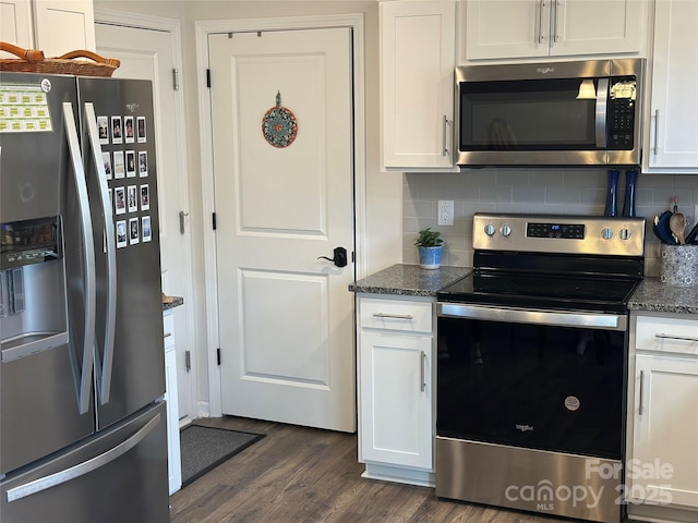 kitchen featuring white cabinetry and stainless steel appliances