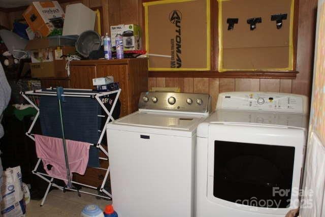 washroom featuring separate washer and dryer