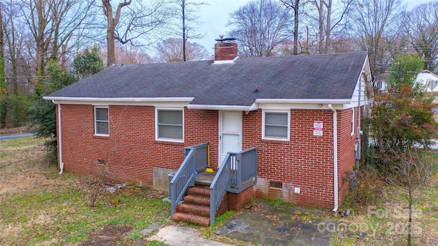 view of front of property with a patio