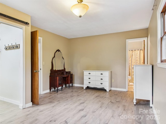 miscellaneous room featuring light wood-type flooring