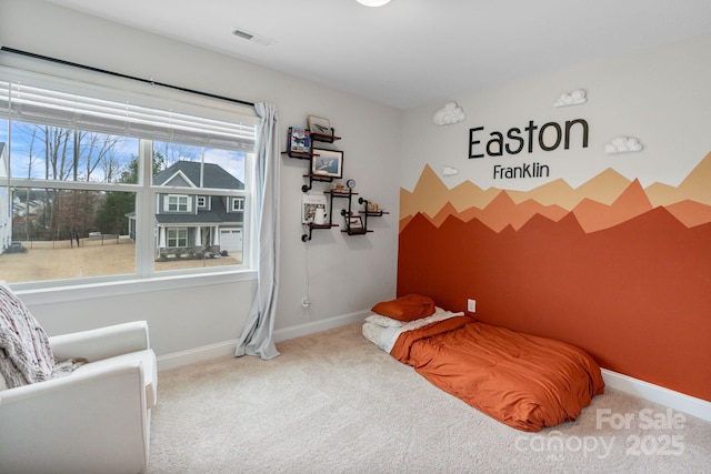 bedroom featuring carpet floors