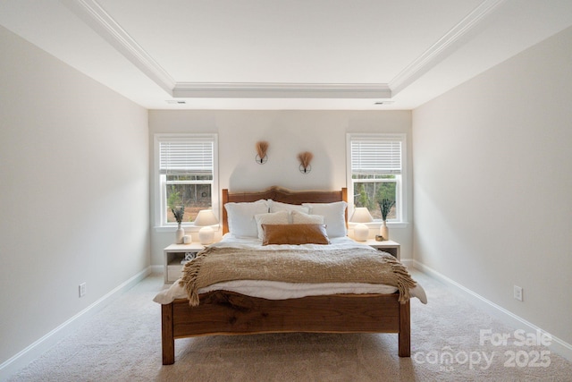 4159 Millstream Rd, Denver, NC 28037 - bedroom with carpet, ornamental molding, and a raised ceiling