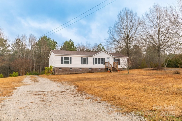 view of manufactured / mobile home