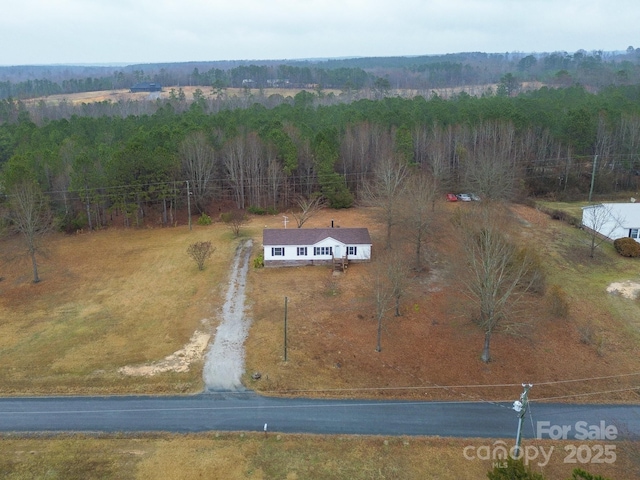 drone / aerial view featuring a rural view