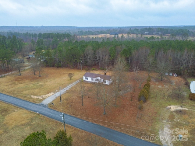 bird's eye view featuring a rural view