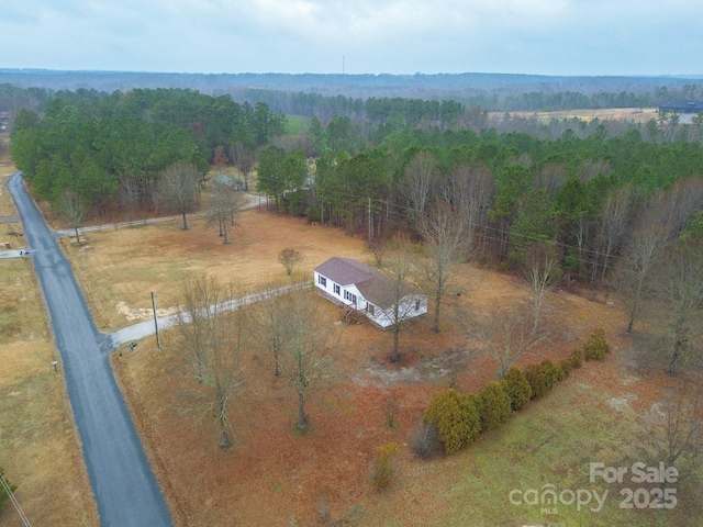 drone / aerial view featuring a rural view