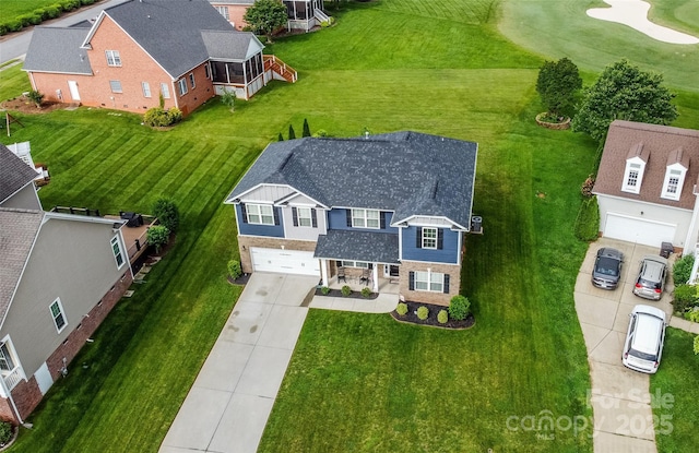 137 Tenth Green Ct, Statesville, NC 28677 - aerial view of residential area featuring a golf club
