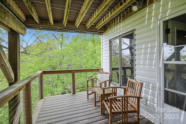 114 Spruce Hollow Rd, Beech Mountain, NC 28604 - view of deck