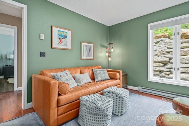 114 Spruce Hollow Rd, Beech Mountain, NC 28604 - living room with wood finished floors and baseboards