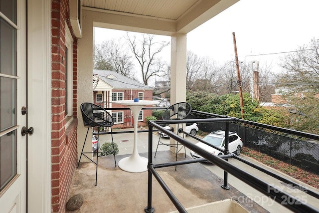 view of balcony