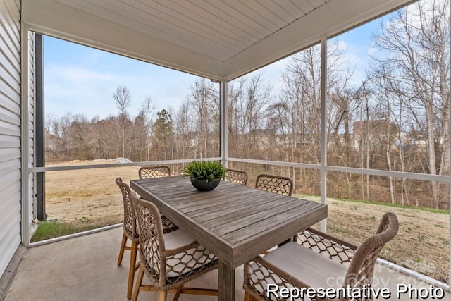 sunroom with a healthy amount of sunlight