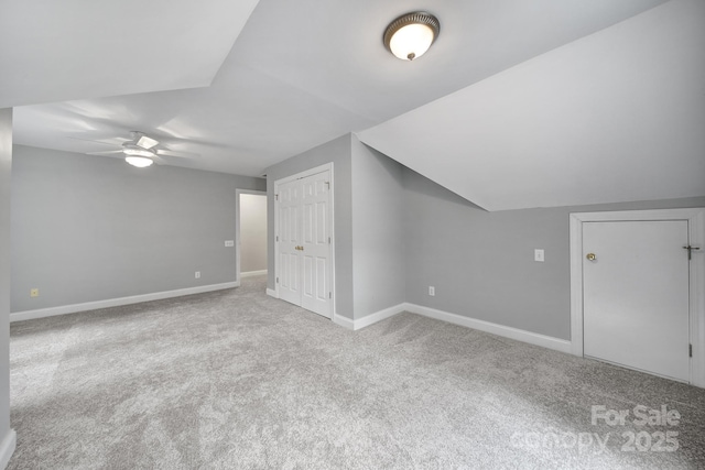 907 Thorn Ridge Ln, Lake Wylie, SC 29710 - additional living space featuring ceiling fan, carpet floors, and baseboards
