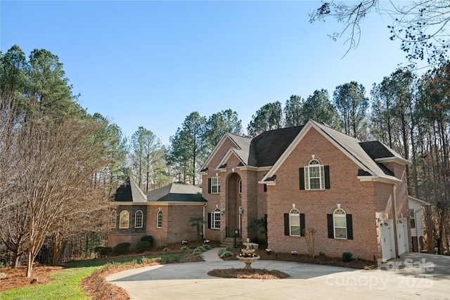 front facade featuring a garage