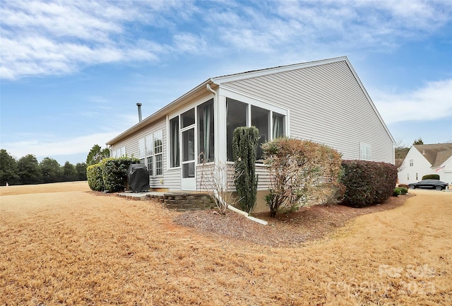 9119 Gander Dr, Charlotte, NC 28277 - view of home's exterior with a lawn