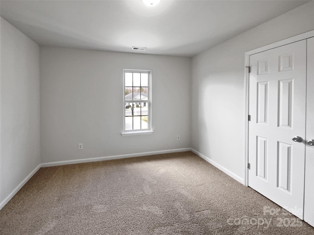 view of carpeted empty room