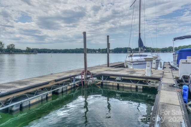 405 NW Dr, Davidson, NC 28036 - view of dock with a water view