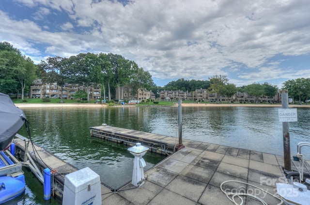 405 NW Dr, Davidson, NC 28036 - dock area featuring a water view