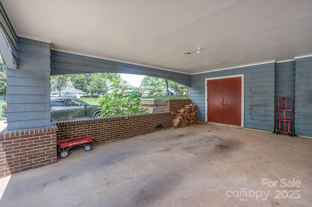 405 NW Dr, Davidson, NC 28036 - view of patio / terrace with a carport