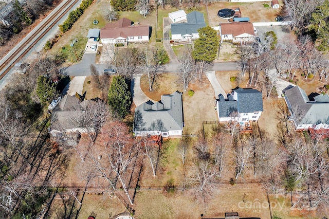 drone / aerial view with a residential view