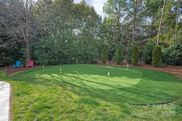 view of property's community with golf course view