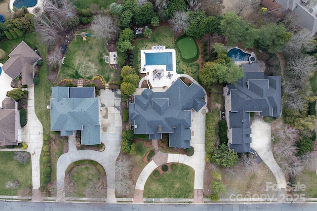 birds eye view of property