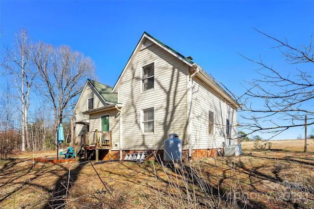 view of side of property