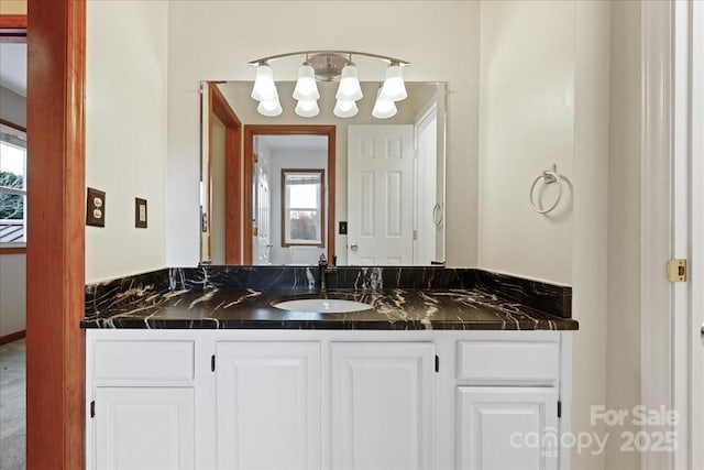 bathroom featuring vanity