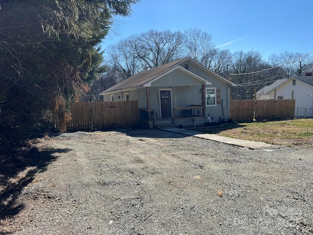 view of front of home with a porch