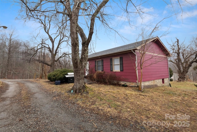 view of side of property