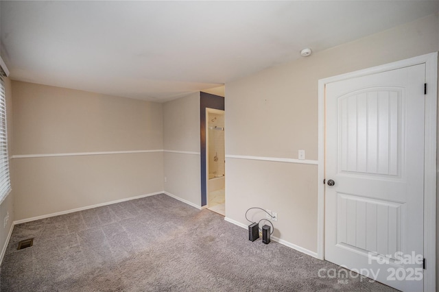 view of carpeted empty room