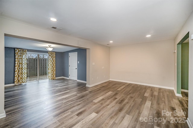 interior space featuring hardwood / wood-style floors