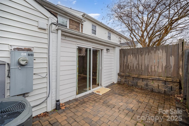 view of patio / terrace featuring central AC