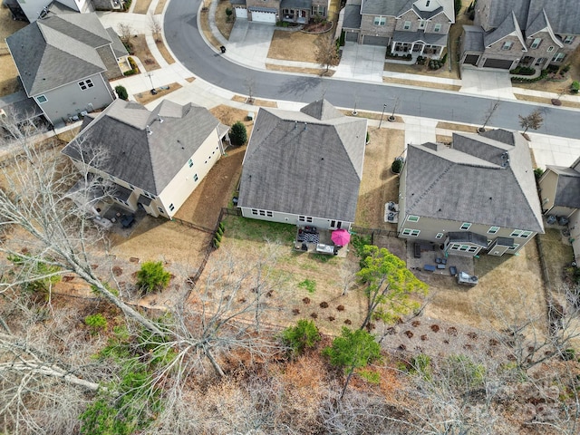 aerial view with a residential view