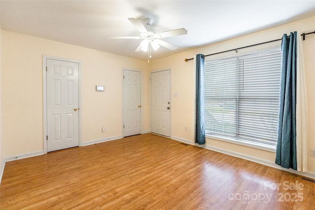 1461 Flintwood Dr, Rock Hill, SC 29732 - unfurnished room with light hardwood / wood-style flooring and ceiling fan