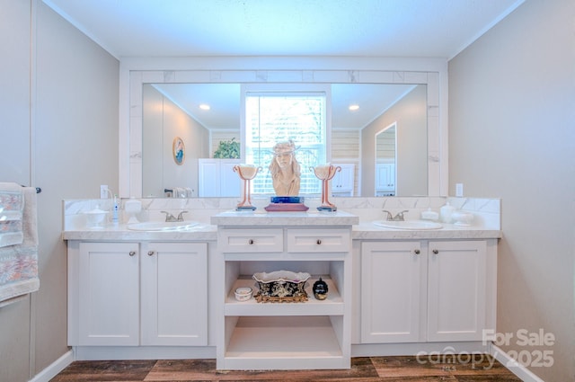 bathroom with vanity