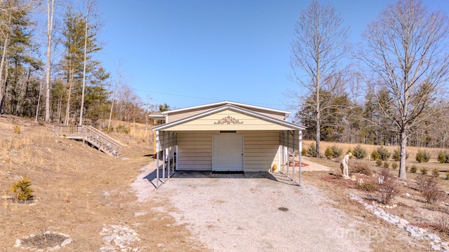 view of outbuilding