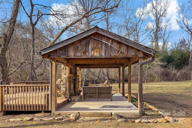 view of home's community with an outdoor hangout area