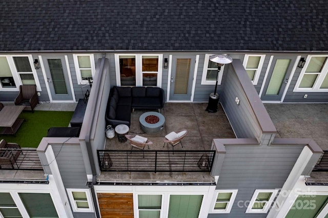 2306 Elizabeth Mill Pl, Charlotte, NC 28208 - view of patio / terrace with a balcony