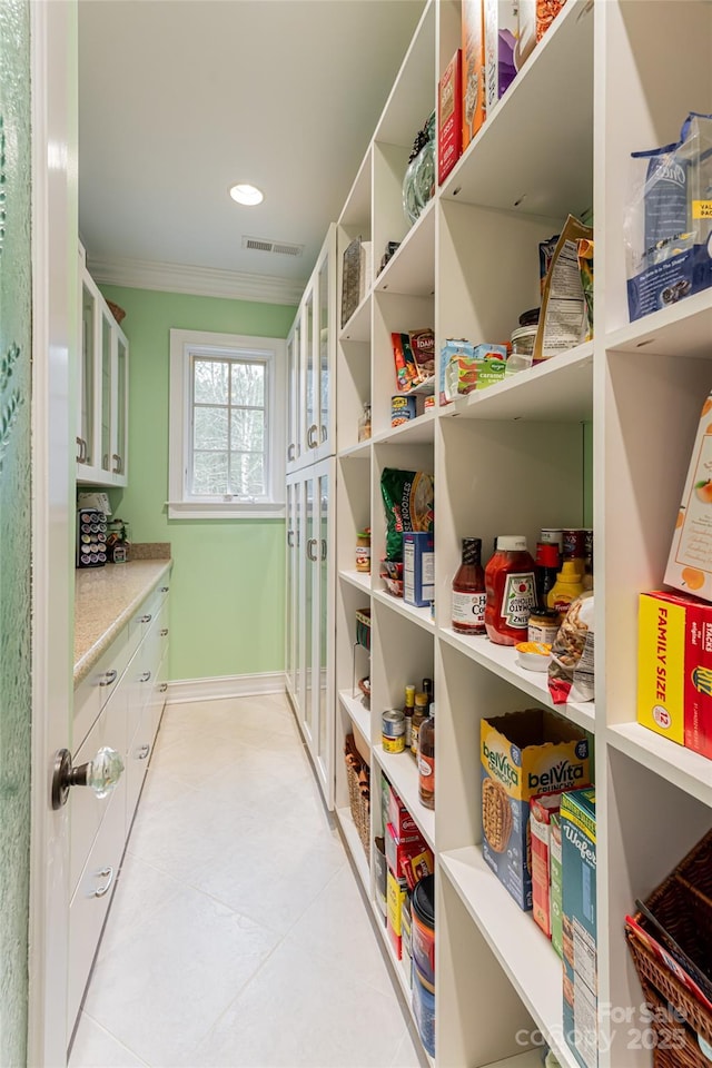 view of pantry