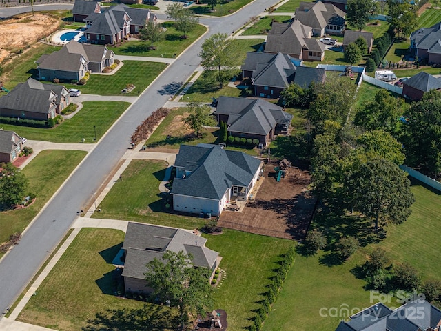 birds eye view of property featuring a residential view