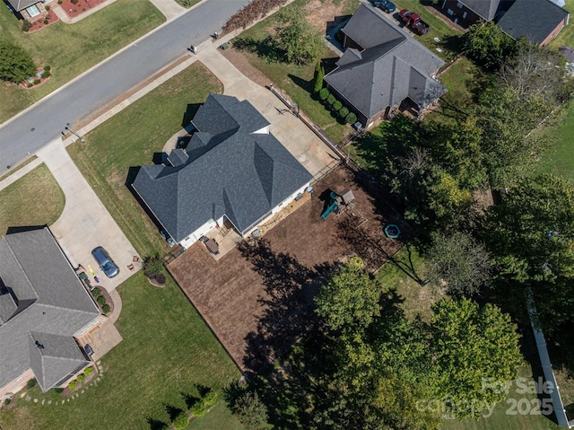 drone / aerial view featuring a residential view