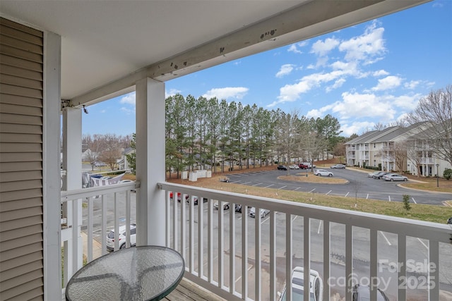 view of balcony